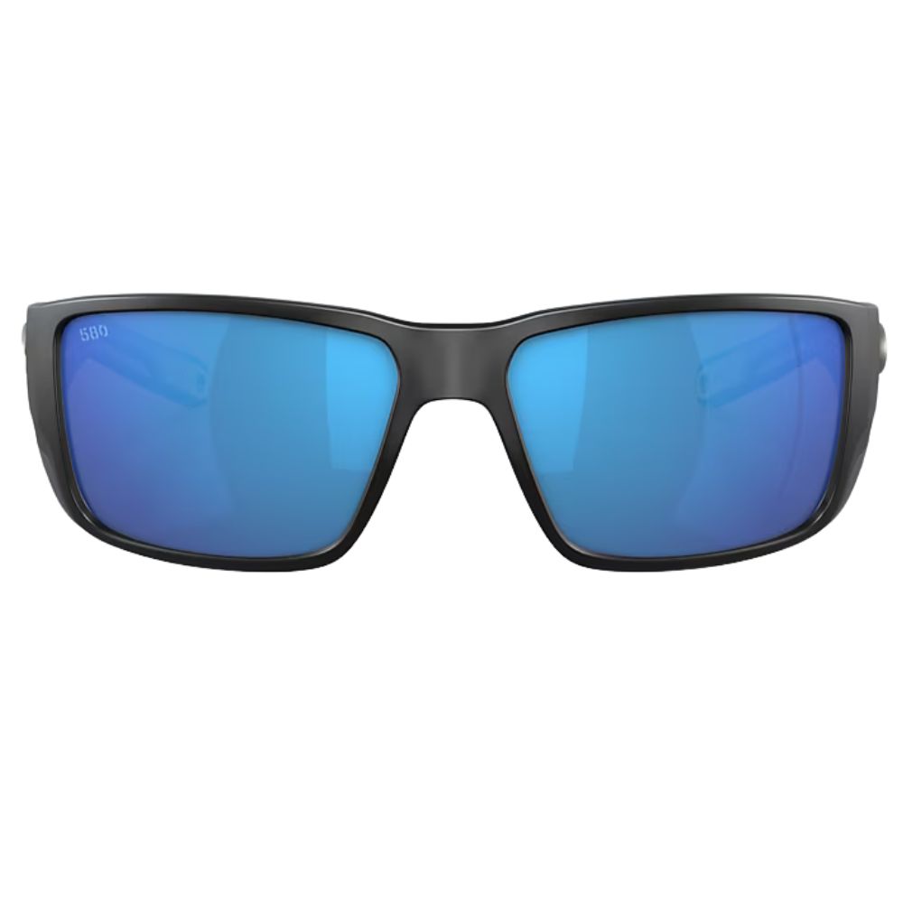 COSTA Polarized Sunglasses BLACKFIN PRO Matte Black Frame/580G Blue Mirror Lenses - Image 3