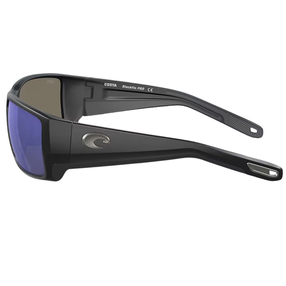 COSTA Polarized Sunglasses BLACKFIN PRO Matte Black Frame/580G Blue Mirror Lenses - Image 5