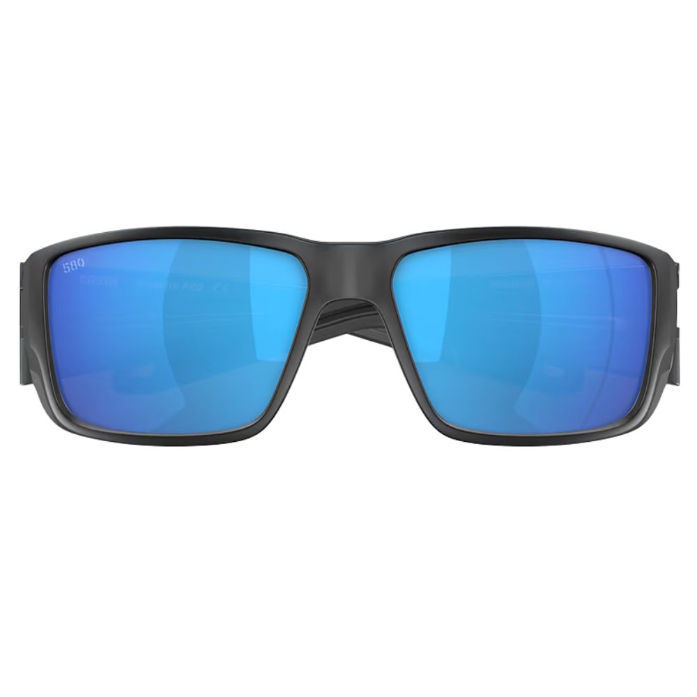 COSTA Polarized Sunglasses BLACKFIN PRO Matte Black Frame/580G Blue Mirror Lenses - Image 4