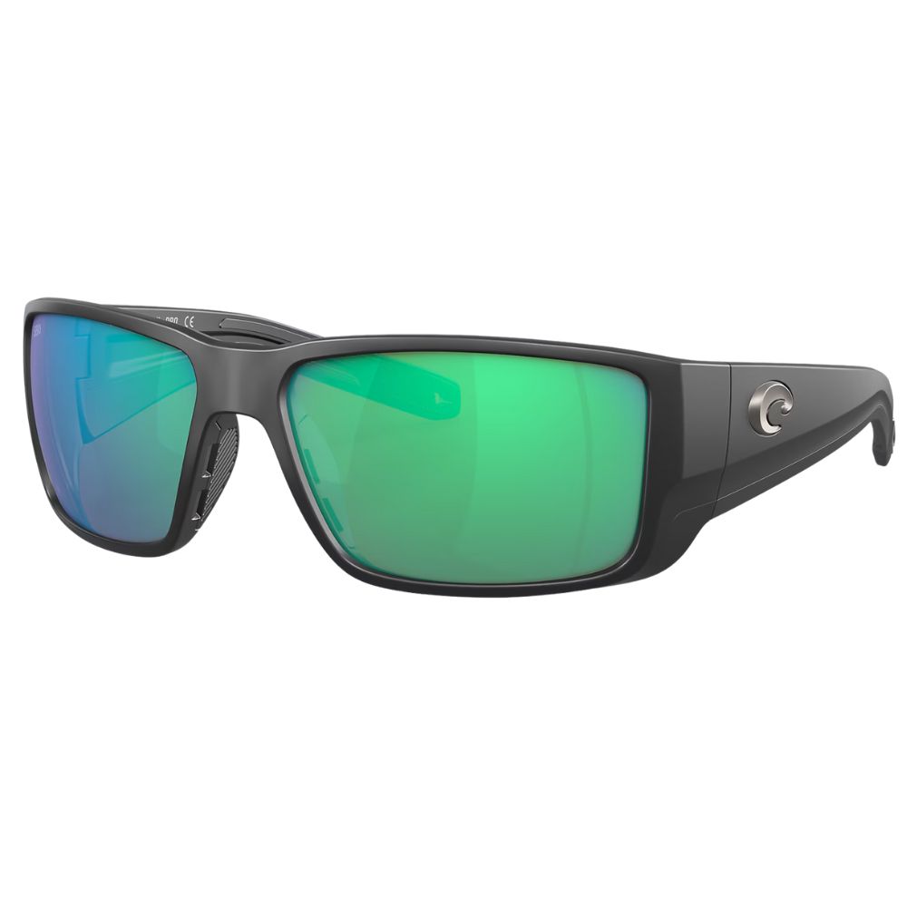 COSTA Polarized Sunglasses BLACKFIN PRO Matte Black Frame/580G Green Mirror Lenses - Image 2