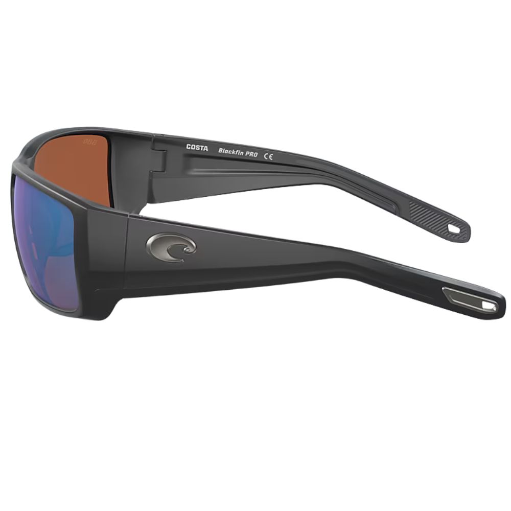 COSTA Polarized Sunglasses BLACKFIN PRO Matte Black Frame/580G Green Mirror Lenses - Image 5