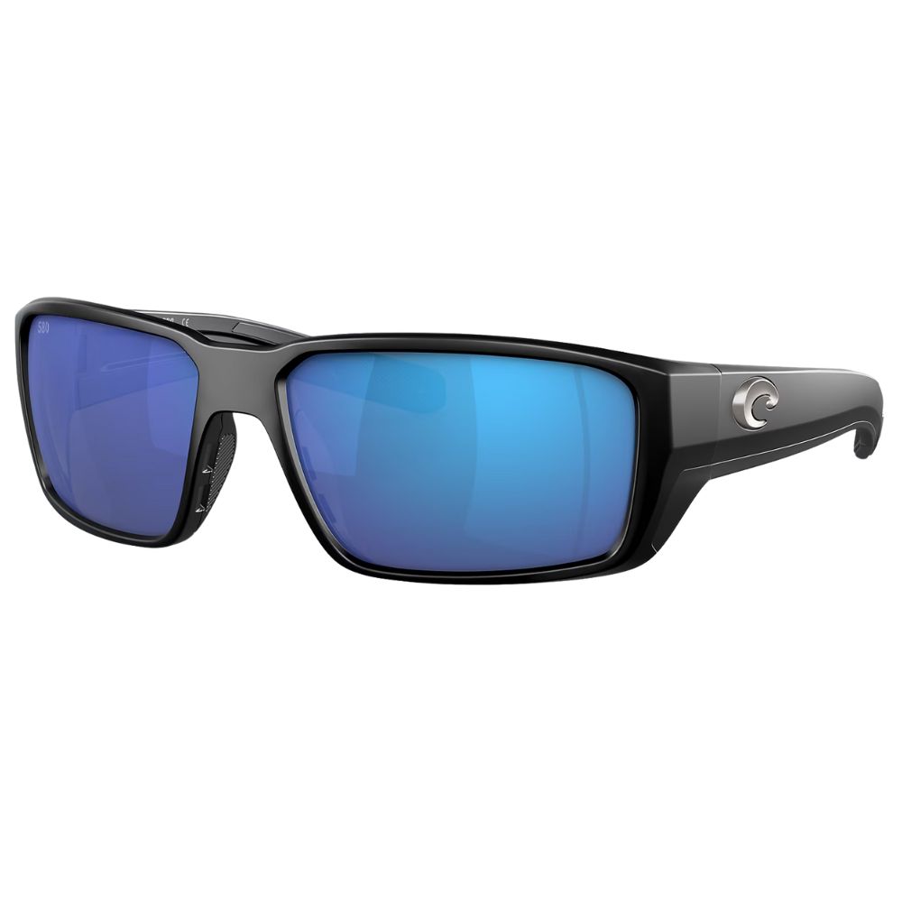 COSTA Polarized Sunglasses FANTAIL PRO Matte Black Frame/580G Blue Mirror Lenses - Image 2