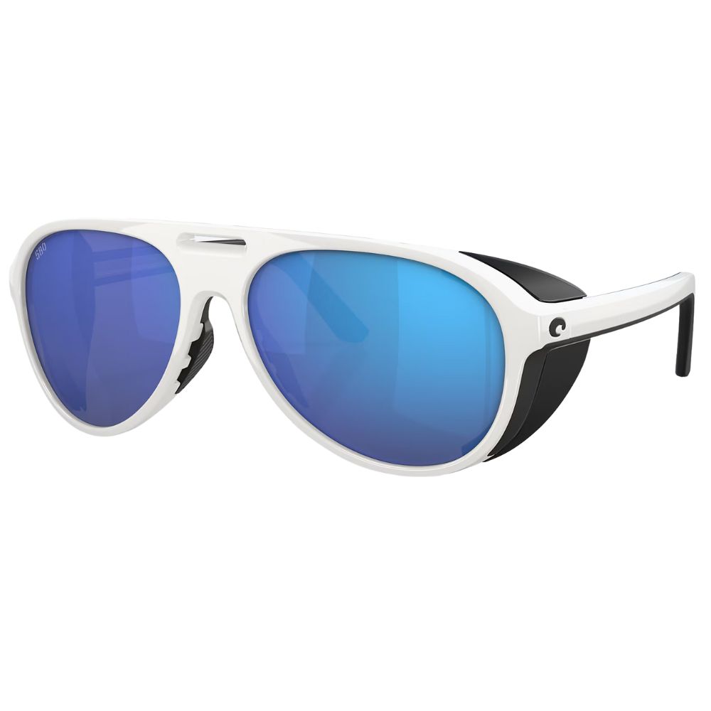 COSTA Polarized Sunglasses GRAND CATALINA Hull White Frame/580G Blue Mirror Lenses - Image 2