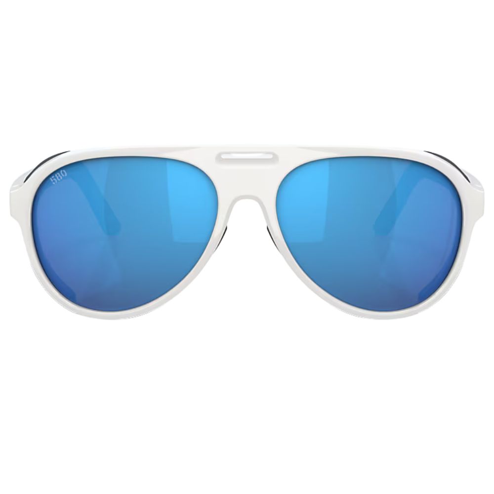 COSTA Polarized Sunglasses GRAND CATALINA Hull White Frame/580G Blue Mirror Lenses - Image 3