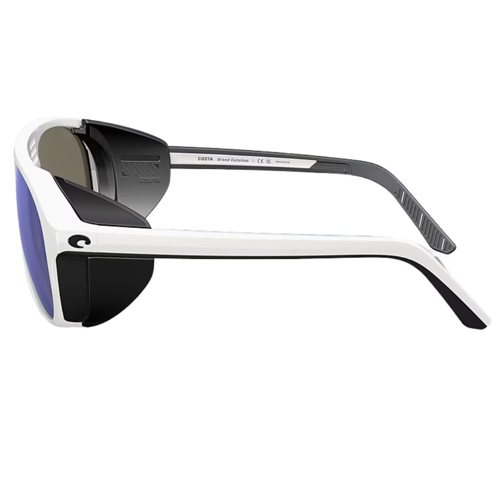 COSTA Polarized Sunglasses GRAND CATALINA Hull White Frame/580G Blue Mirror Lenses - Image 5