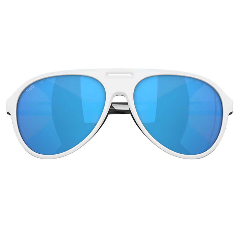COSTA Polarized Sunglasses GRAND CATALINA Hull White Frame/580G Blue Mirror Lenses - Image 4