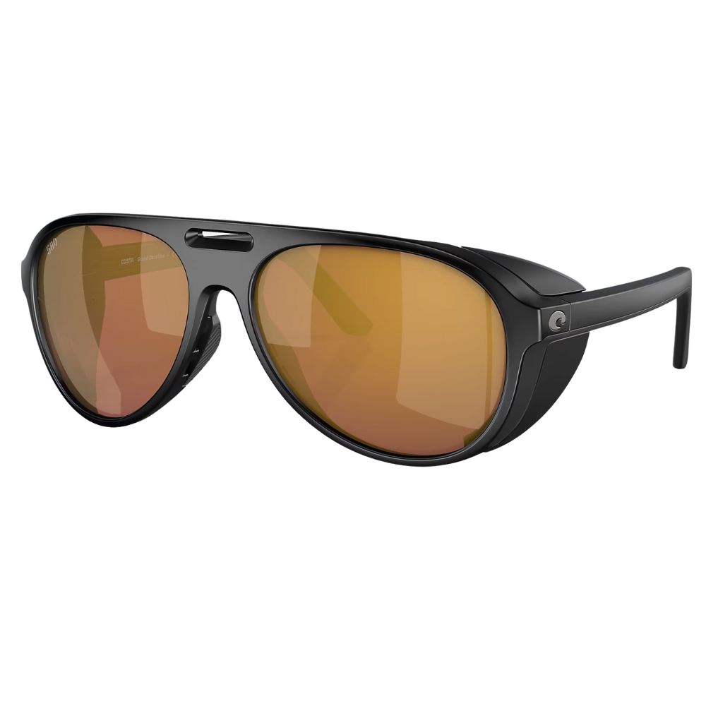 COSTA Polarized Sunglasses GRAND CATALINA Matte Black Frame/580G Gold Mirror Lenses - Image 2