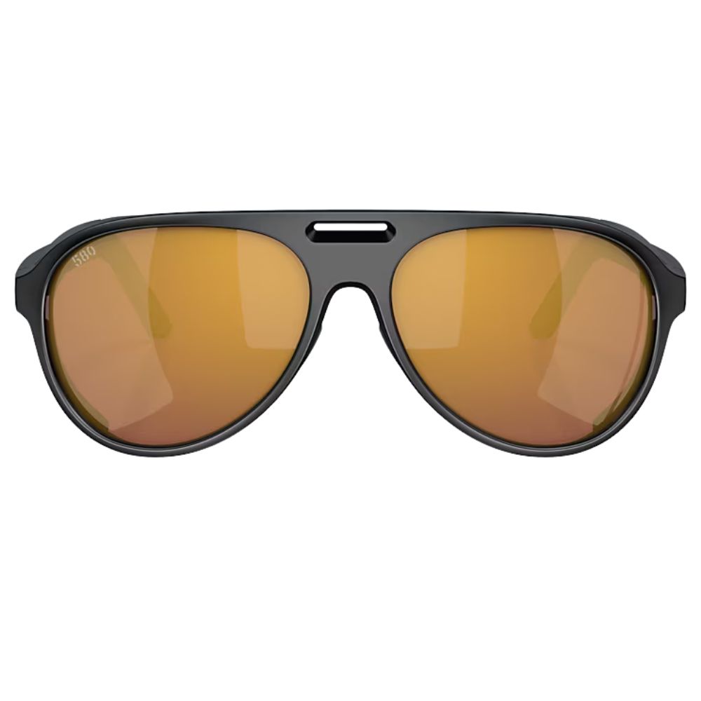 COSTA Polarized Sunglasses GRAND CATALINA Matte Black Frame/580G Gold Mirror Lenses - Image 3