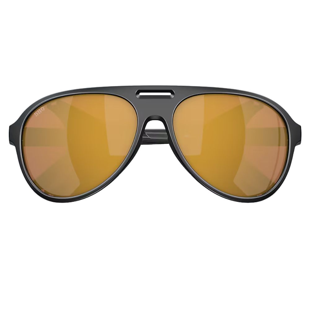 COSTA Polarized Sunglasses GRAND CATALINA Matte Black Frame/580G Gold Mirror Lenses - Image 4