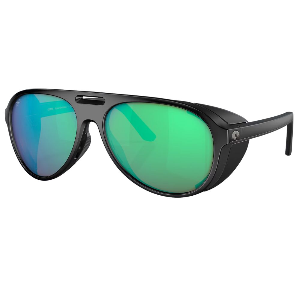 COSTA Polarized Sunglasses GRAND CATALINA Matte Black Frame/580G Green Mirror Lenses - Image 2