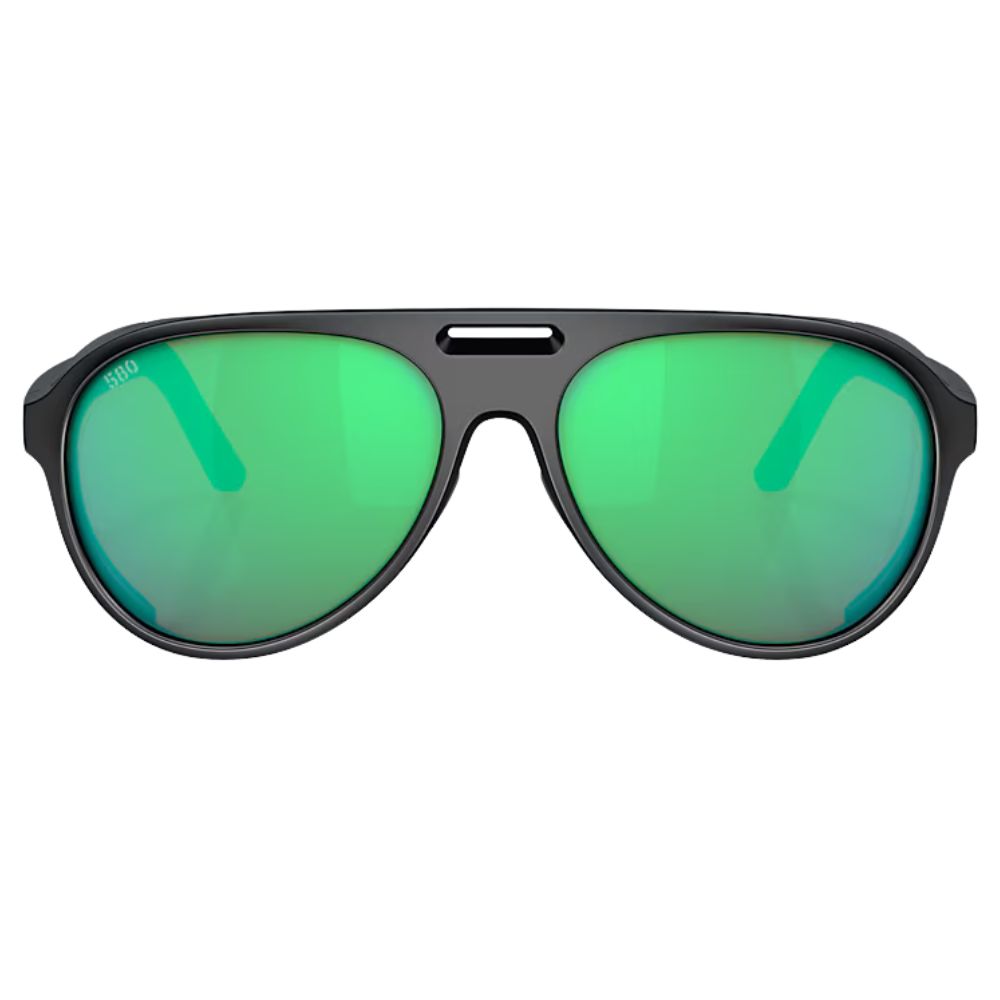 COSTA Polarized Sunglasses GRAND CATALINA Matte Black Frame/580G Green Mirror Lenses - Image 3