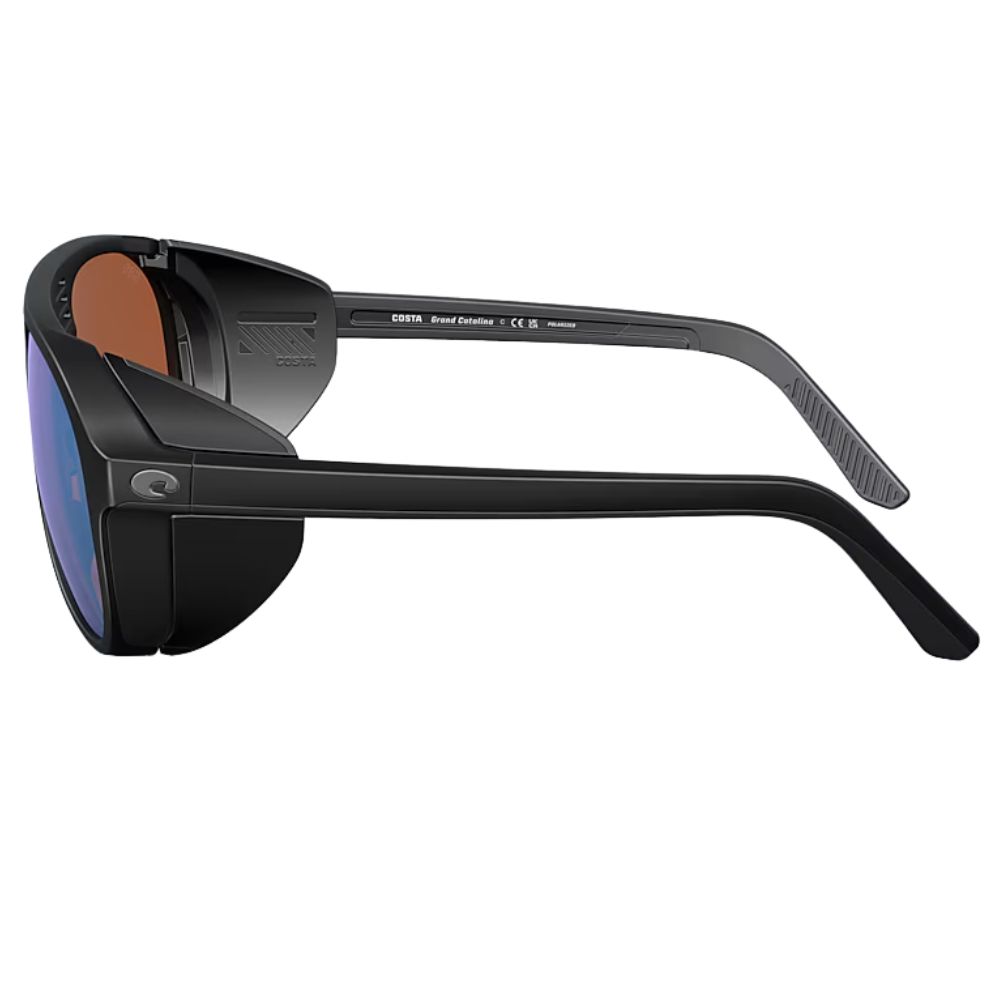 COSTA Polarized Sunglasses GRAND CATALINA Matte Black Frame/580G Green Mirror Lenses - Image 5