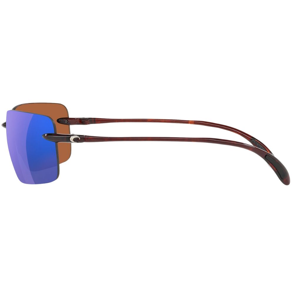 COSTA Polarized Sunglasses GULF SHORE Tortoise Frame/580P Green Mirror Lenses - Image 4