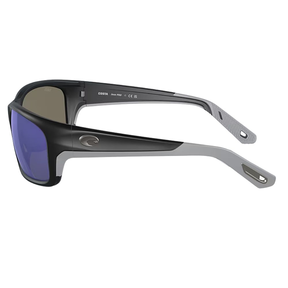 COSTA Polarized Sunglasses JOSE PRO Matte Black Frame/580G Blue Mirror Lenses - Image 5