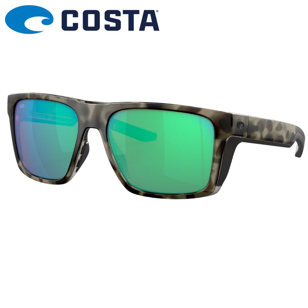 COSTA Polarized Sunglasses LIDO Wetlands Frame/580G Green Mirror Lenses