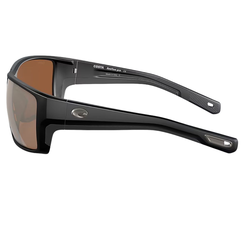 COSTA Polarized Sunglasses REEFTON PRO Matte Black Frame/580G Copper Silver Mirror Lenses - Image 5