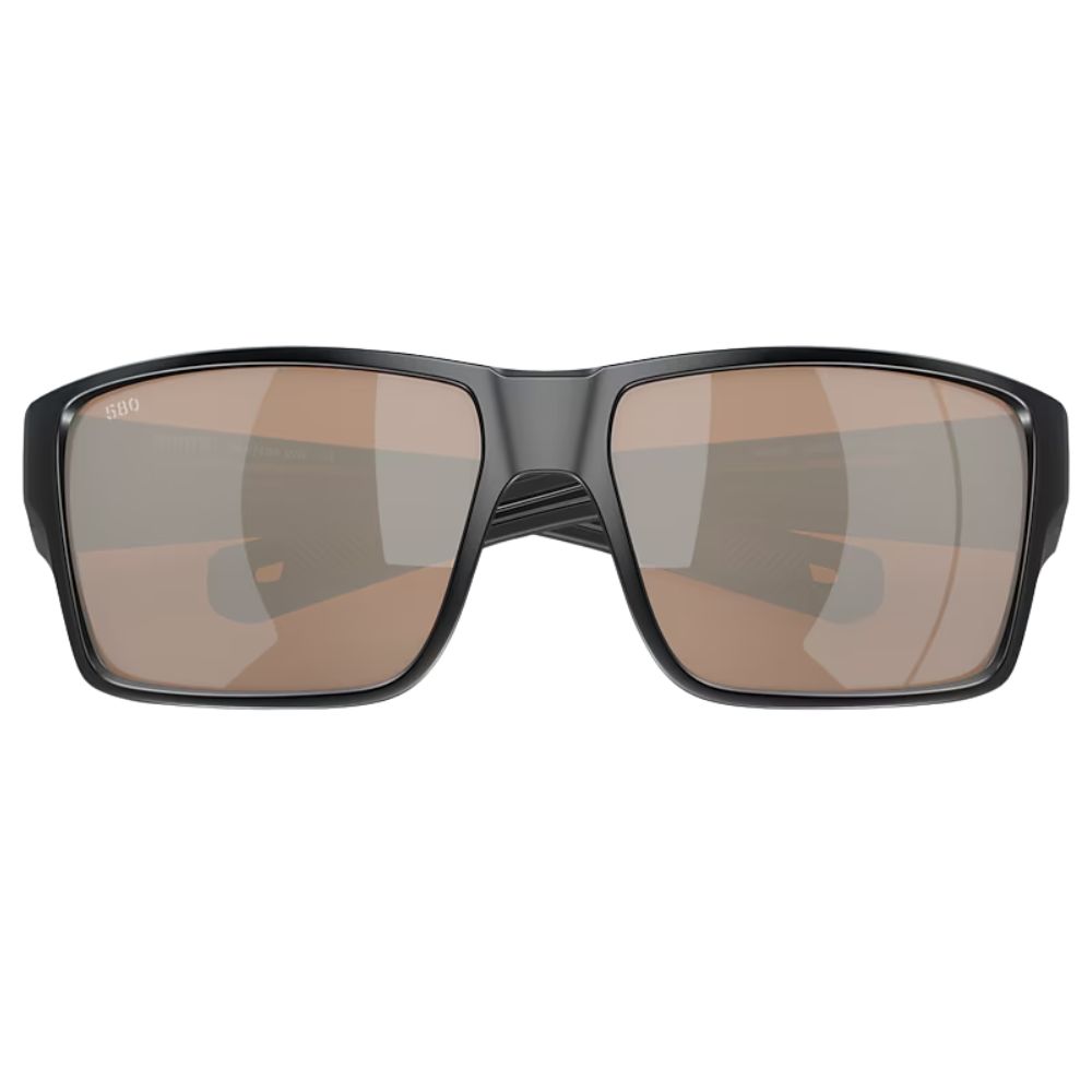 COSTA Polarized Sunglasses REEFTON PRO Matte Black Frame/580G Copper Silver Mirror Lenses - Image 4