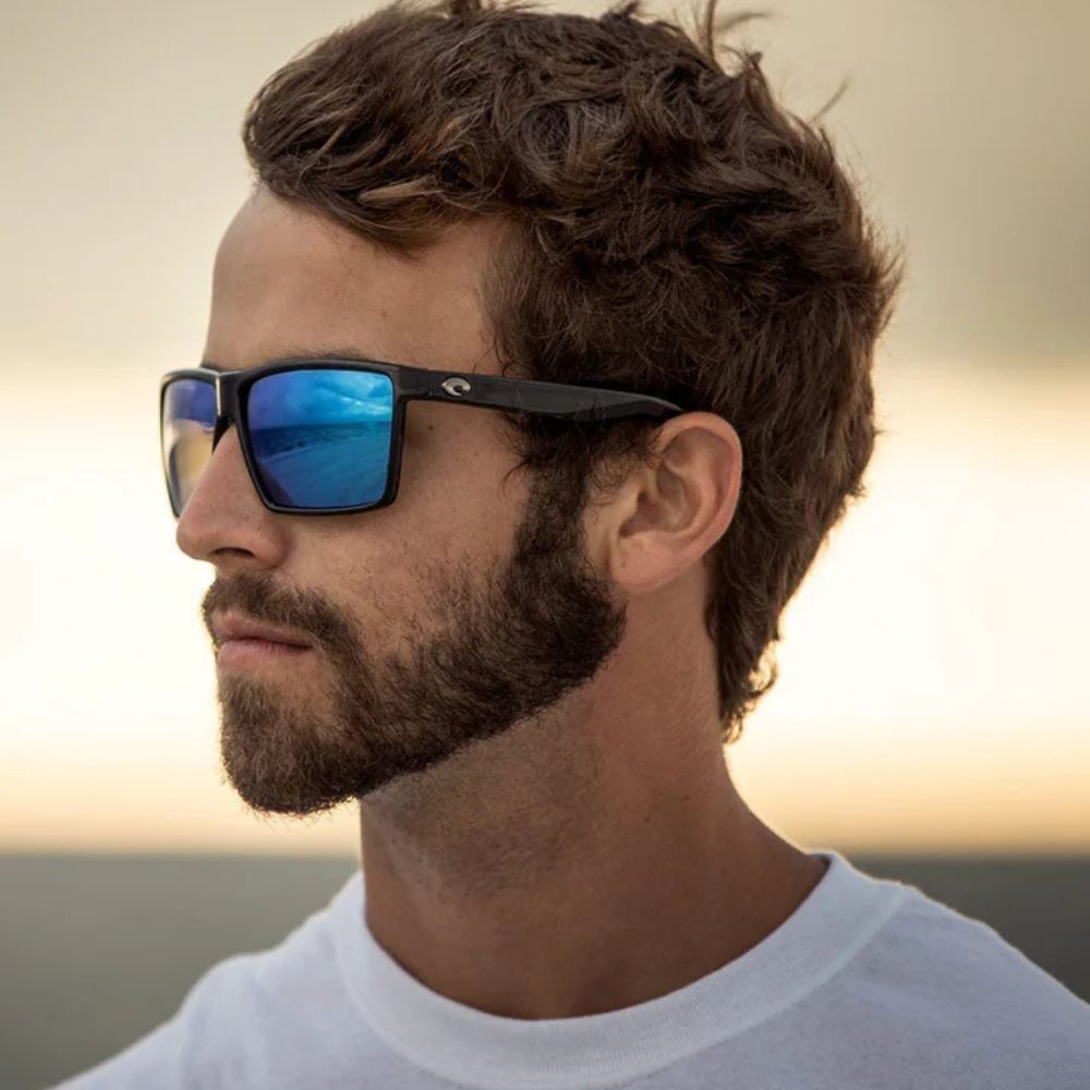 COSTA Polarized Sunglasses RINCON Black Frame/580G Green Mirror Lenses - Image 11