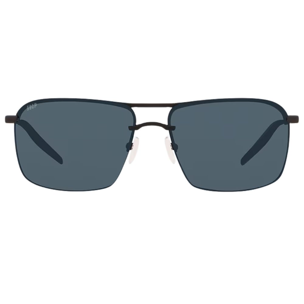 COSTA Polarized Sunglasses SKIMMER Matte Black Titanium Frame/580P Gray Lenses - Image 3