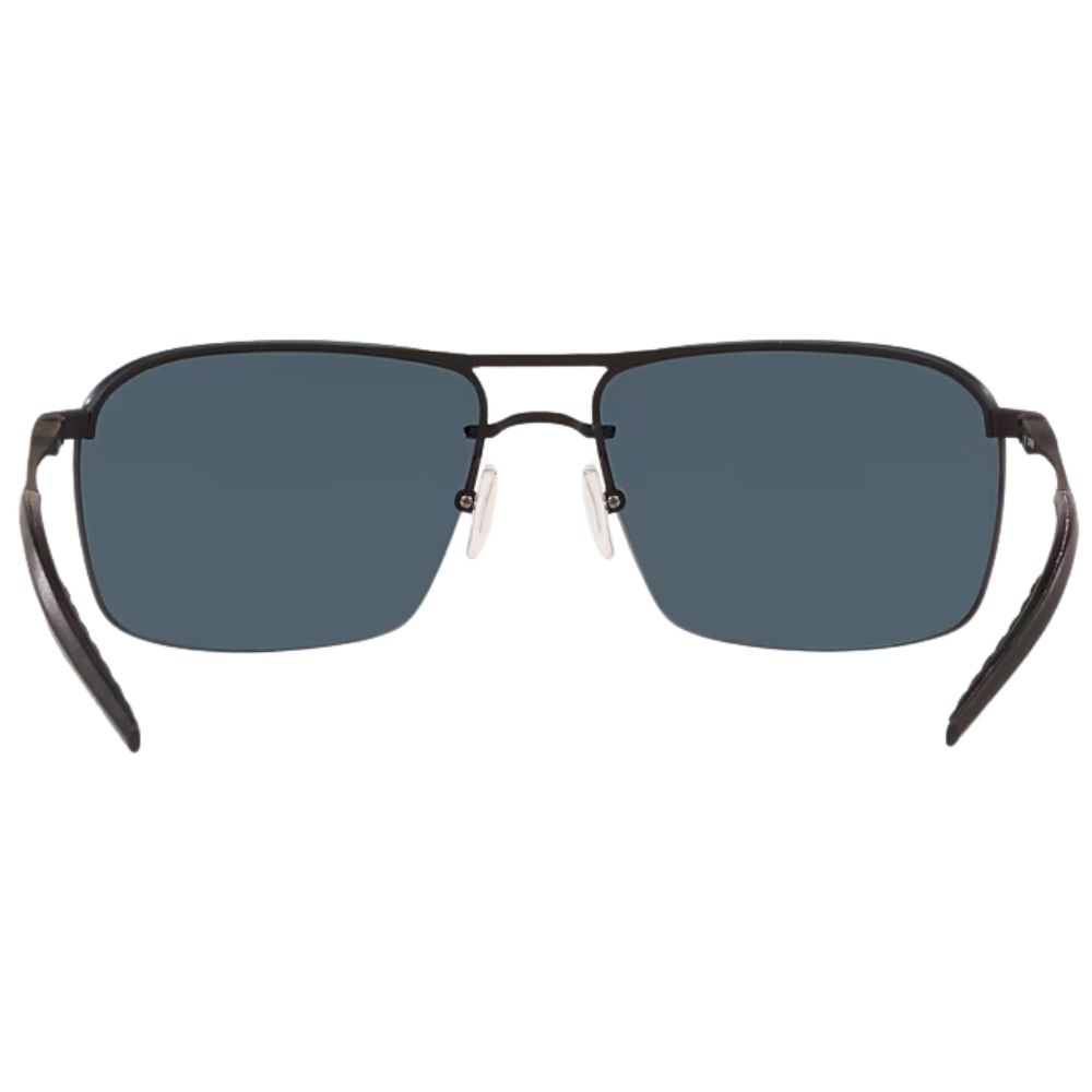 COSTA Polarized Sunglasses SKIMMER Matte Black Titanium Frame/580P Gray Lenses - Image 5