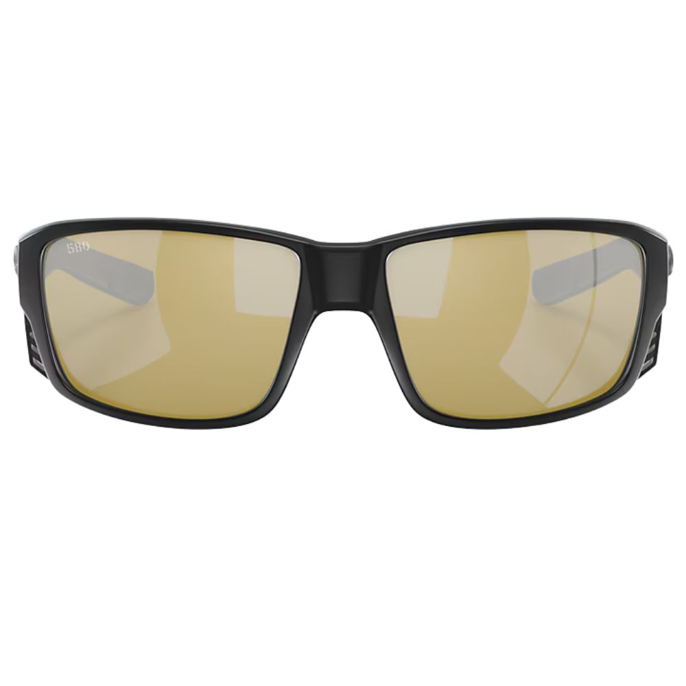COSTA Polarized Sunglasses TUNA ALLEY PRO Matte Black Frame/580G Sunrise Silver Mirror Lenses - Image 3