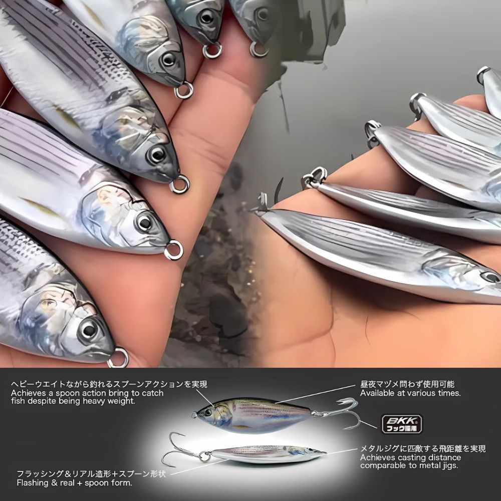 LITTLE JACK Saltwater Fishing Lure FORMA SPOON 28g/67mm - Image 2
