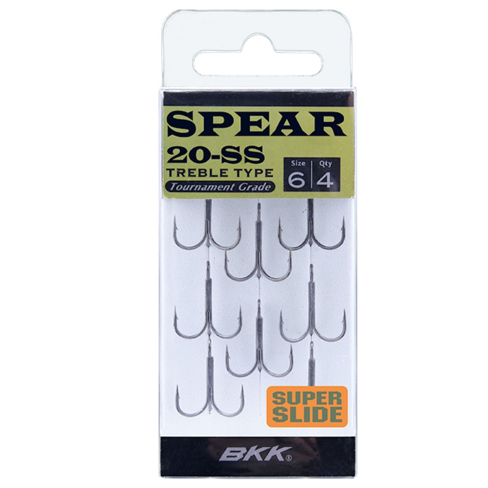 BKK Super Slide Coating Treble Hook FANGS/SPEAR 20-SS - Image 3