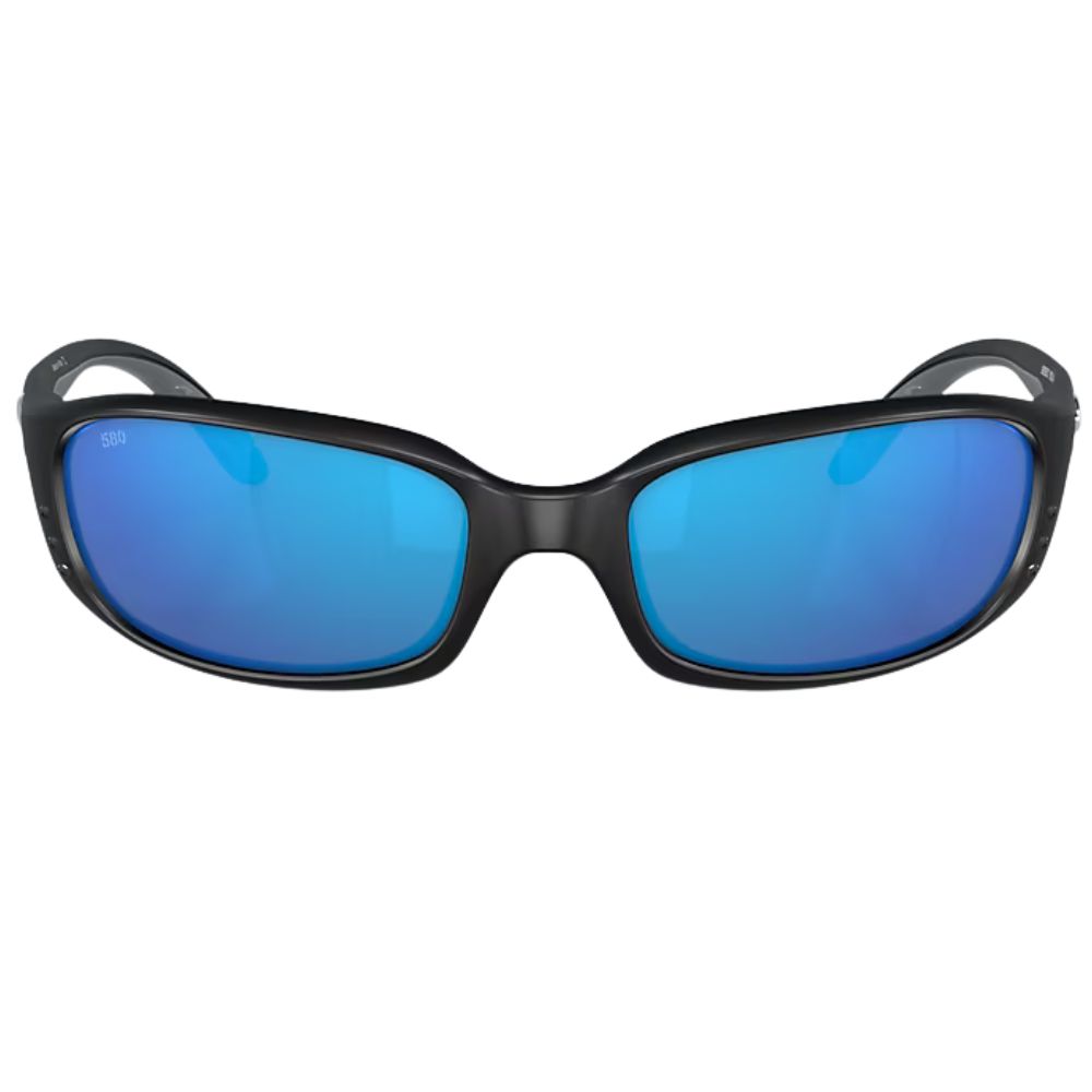 COSTA Polarized Sunglasses BRINE Matte Black Frame/580G Blue Mirror Lenses - Image 3