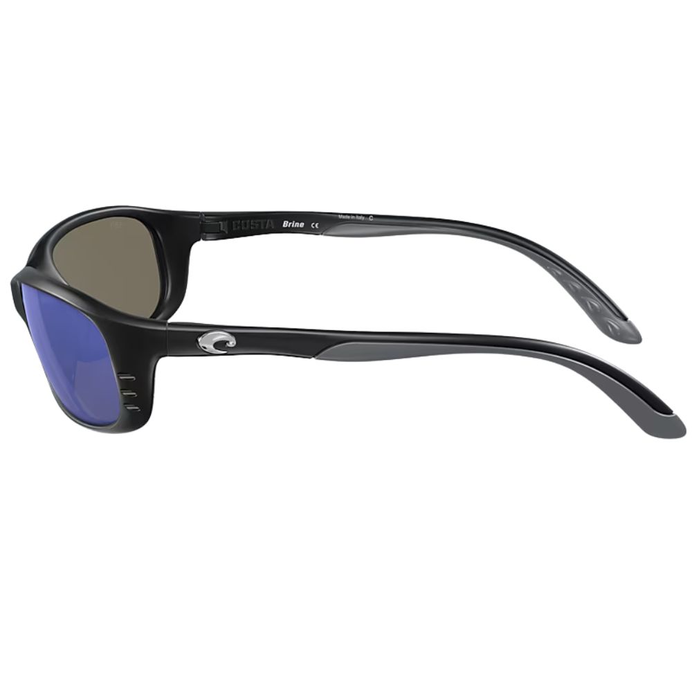 COSTA Polarized Sunglasses BRINE Matte Black Frame/580G Blue Mirror Lenses - Image 4