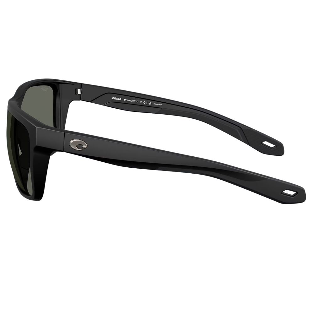 COSTA Polarized Sunglasses BROADBILL II Matte Black Frame/580G Gray Lenses - Image 4