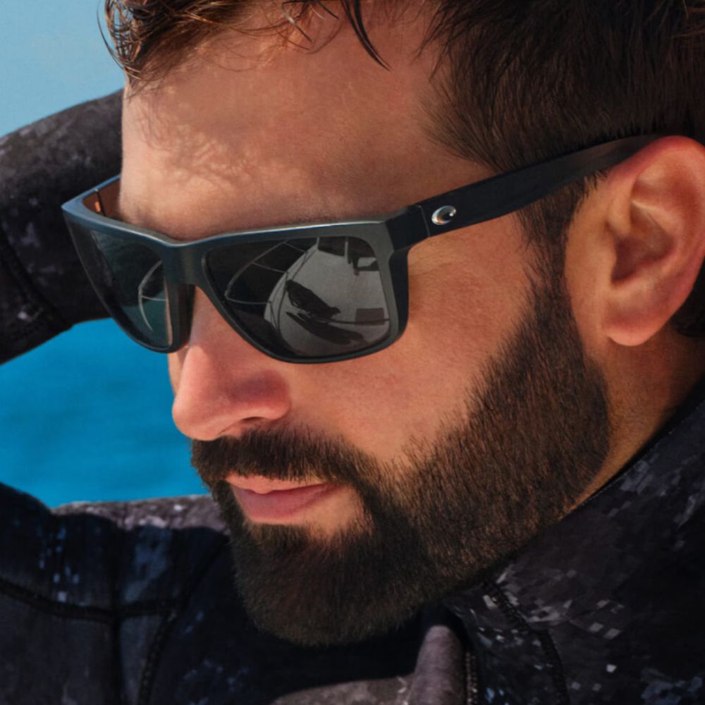 COSTA Polarized Sunglasses BROADBILL II Matte Black Frame/580G Gray Lenses - Image 11