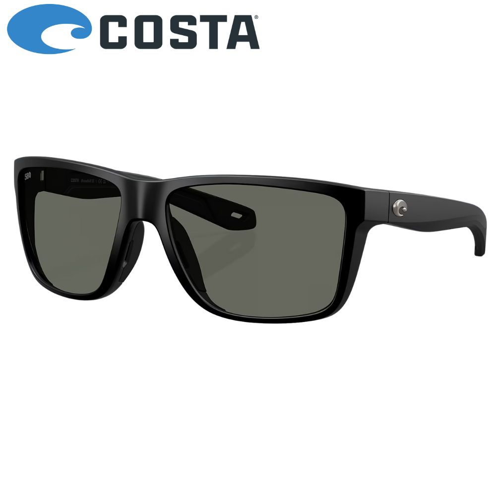 COSTA Polarized Sunglasses BROADBILL II Matte Black Frame/580G Gray Lenses