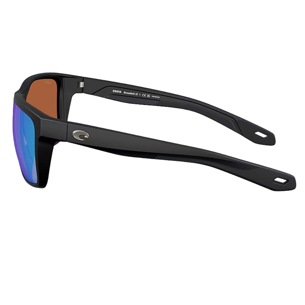 COSTA Polarized Sunglasses BROADBILL II Matte Black Frame/580P Green Mirror Lenses - Image 4