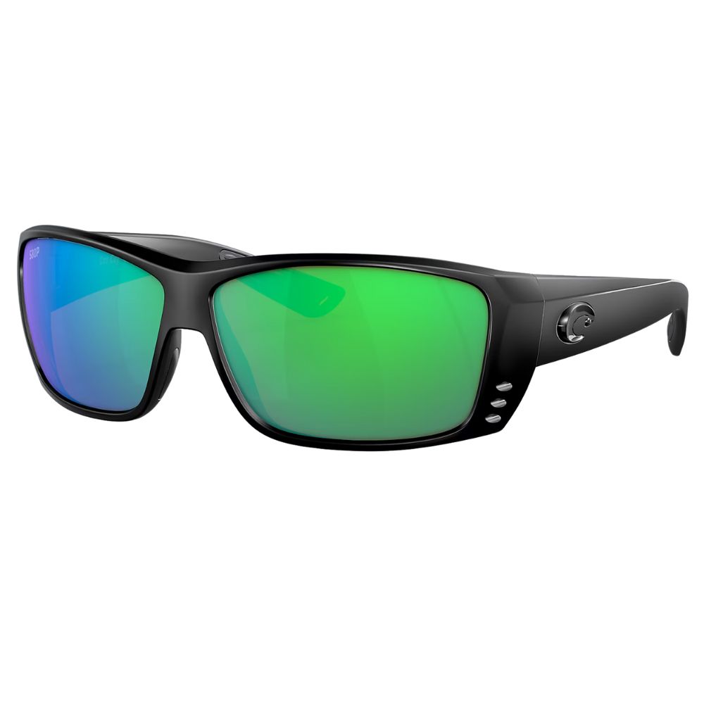 COSTA Polarized Sunglasses CAT CAY Blackout Frame/580P Green Mirror Lenses - Image 2