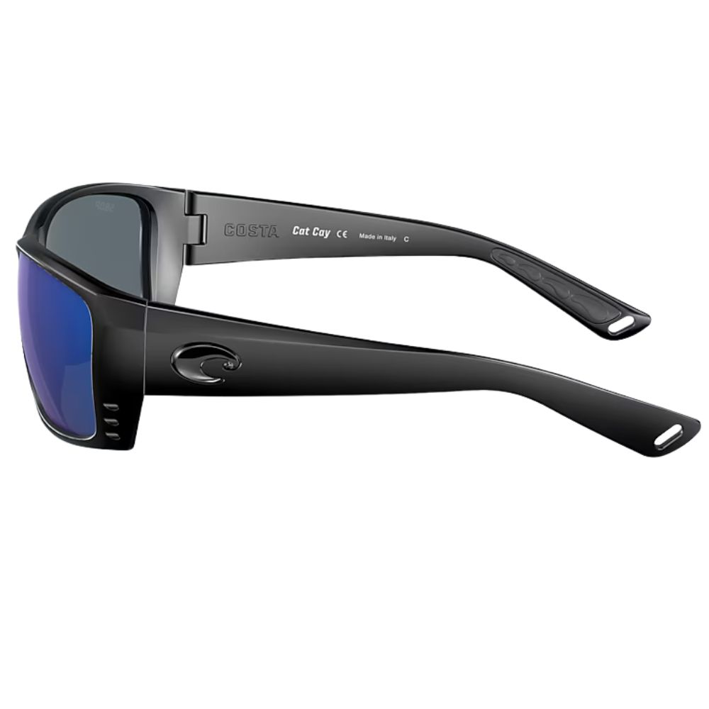 COSTA Polarized Sunglasses CAT CAY Blackout Frame/580P Blue Mirror Lenses - Image 4