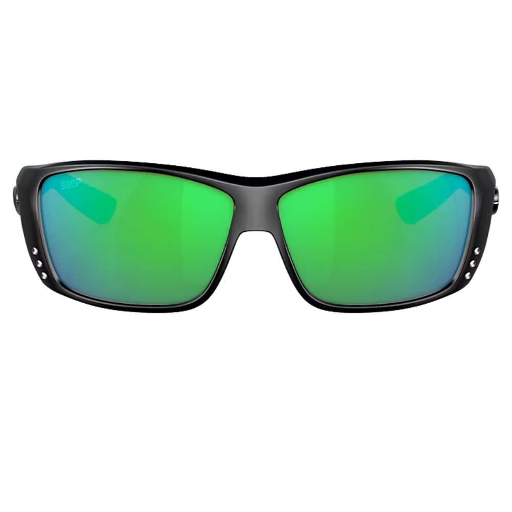 COSTA Polarized Sunglasses CAT CAY Blackout Frame/580P Green Mirror Lenses - Image 3