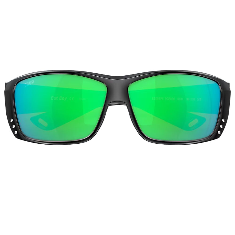 COSTA Polarized Sunglasses CAT CAY Blackout Frame/580P Green Mirror Lenses - Image 5