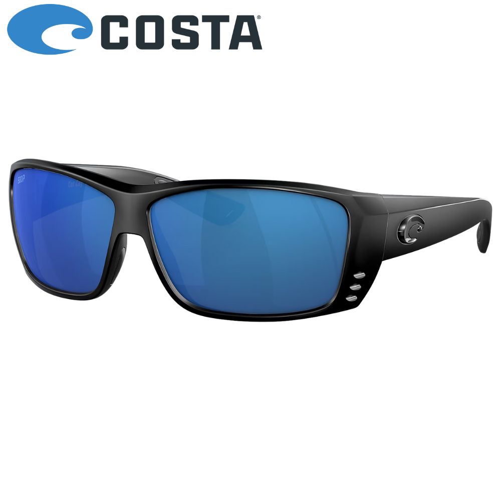 COSTA Polarized Sunglasses CAT CAY Blackout Frame/580P Blue Mirror Lenses