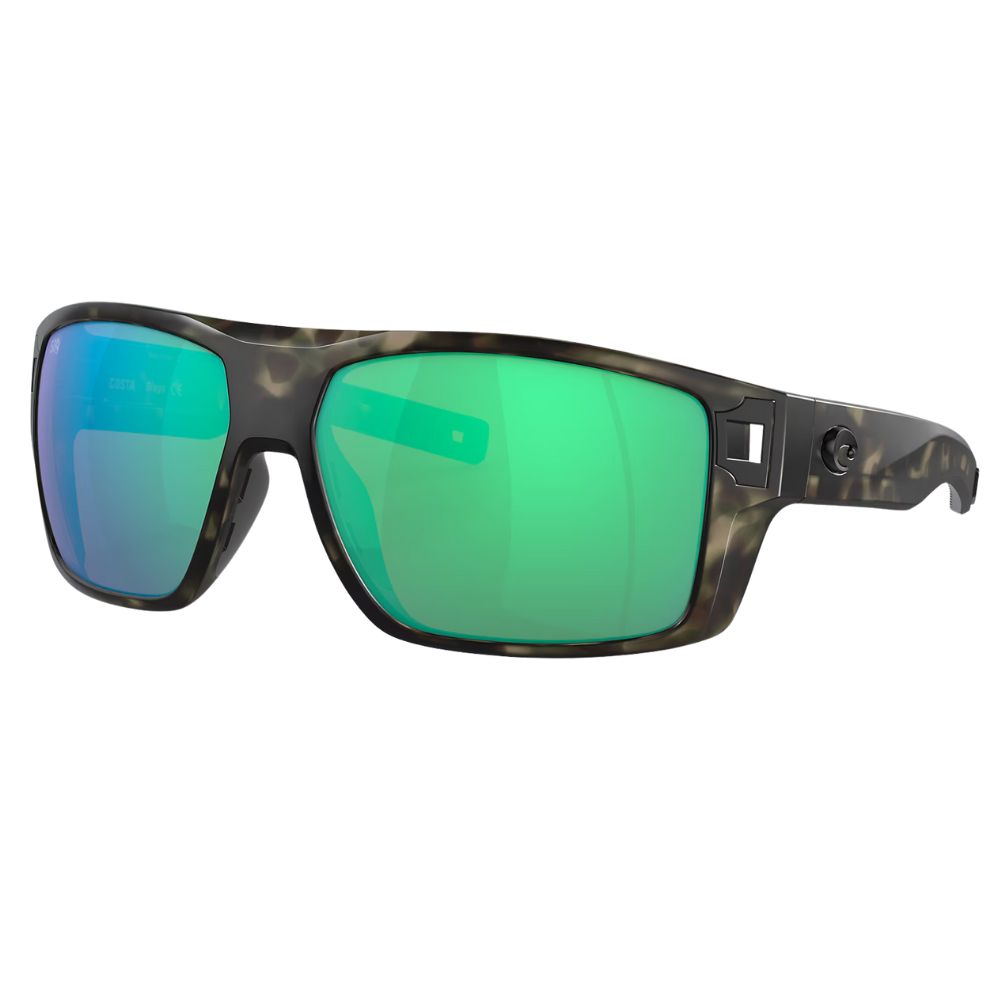 COSTA Polarized Sunglasses DIEGO Wetlands Frame/580G Green Mirror Lenses - Image 2