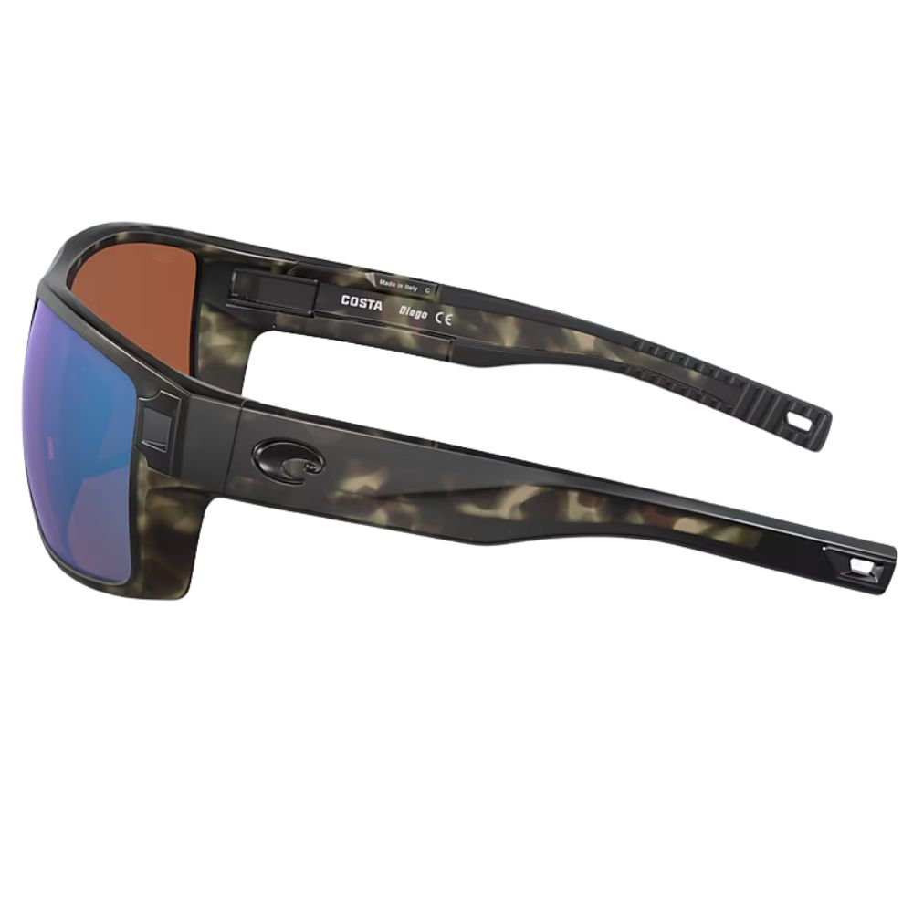 COSTA Polarized Sunglasses DIEGO Wetlands Frame/580G Green Mirror Lenses - Image 4
