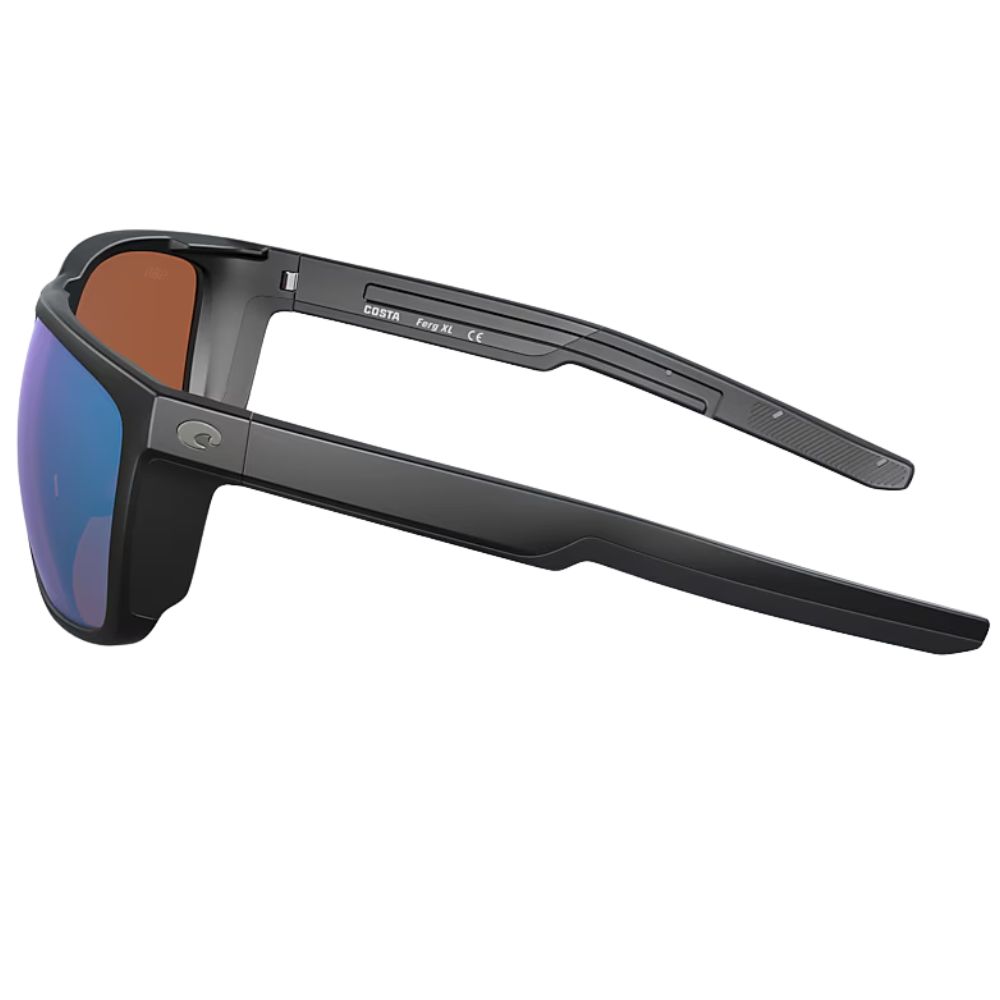 COSTA Polarized Sunglasses FERG XL Matte Black Frame/580G Green Mirror Lenses - Image 4