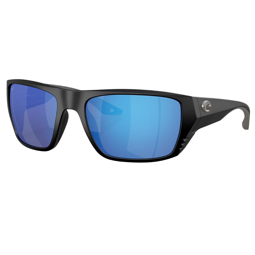 COSTA Polarized Sunglasses FINLET Matte Black Frame/580G Blue Mirror Lenses - Image 2