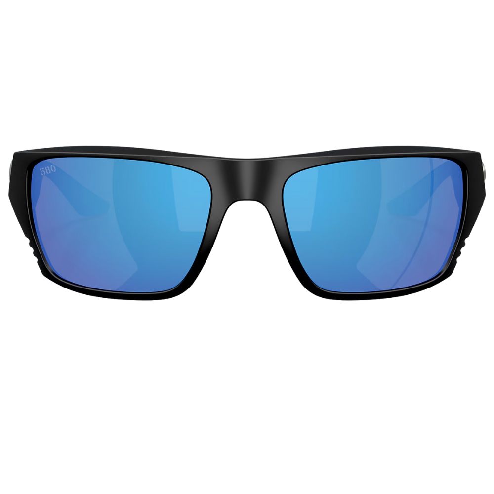 COSTA Polarized Sunglasses FINLET Matte Black Frame/580G Blue Mirror Lenses - Image 3