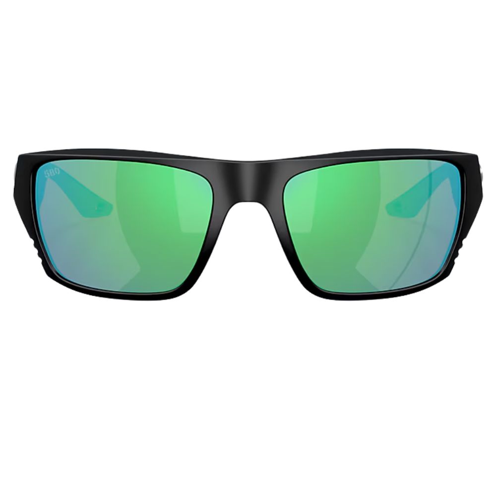 COSTA Polarized Sunglasses FINLET Matte Black Frame/580G Green Mirror Lenses - Image 3