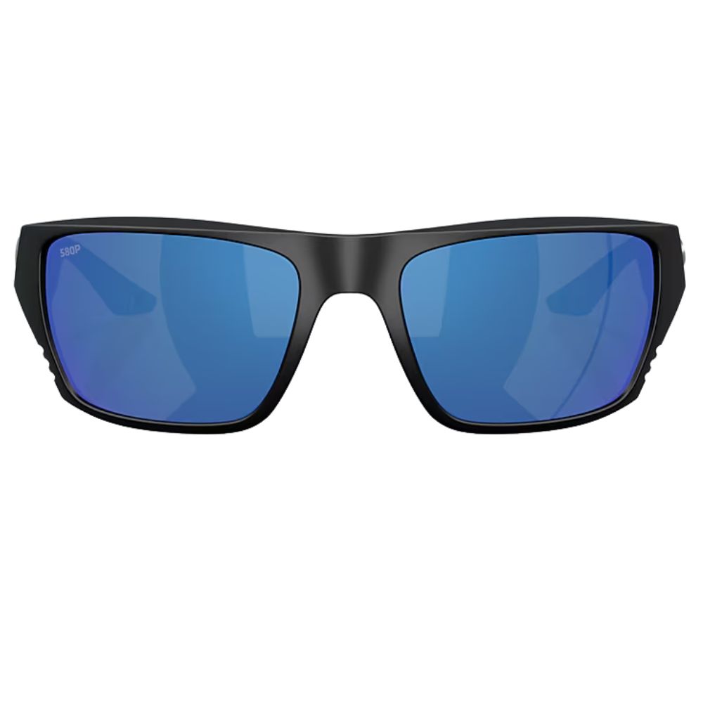 COSTA Polarized Sunglasses FINLET Matte Black Frame/580P Blue Mirror Lenses - Image 3