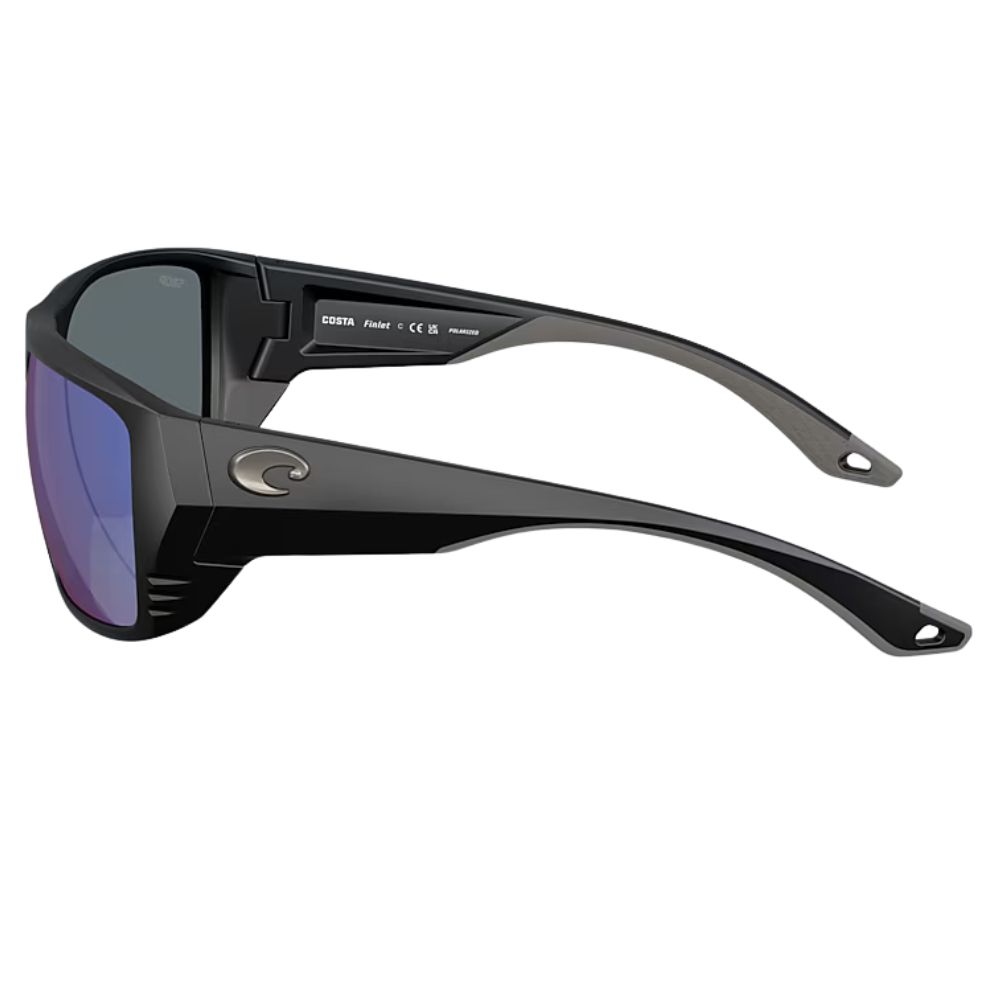 COSTA Polarized Sunglasses FINLET Matte Black Frame/580P Blue Mirror Lenses - Image 4