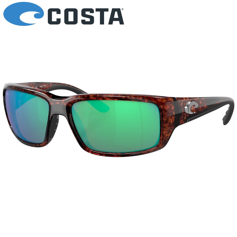 COSTA Polarized Sunglasses FANTAIL Tortoise Frame/580G Green Mirror Lenses