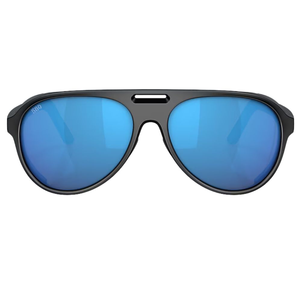 COSTA Polarized Sunglasses GRAND CATALINA Matte Black Frame/580G Blue Mirror Lenses - Image 3