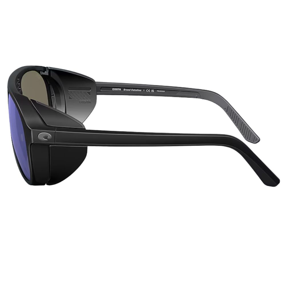 COSTA Polarized Sunglasses GRAND CATALINA Matte Black Frame/580G Blue Mirror Lenses - Image 4
