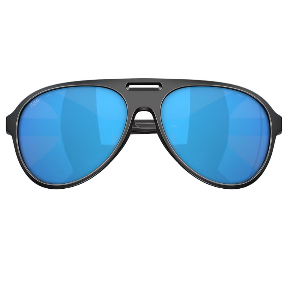 COSTA Polarized Sunglasses GRAND CATALINA Matte Black Frame/580G Blue Mirror Lenses - Image 5